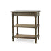 Bramble - Melissa Side Table in Straw Wash w/ Rattan Glaze on Shelves - 25838STW-RGZE--- - GreatFurnitureDeal