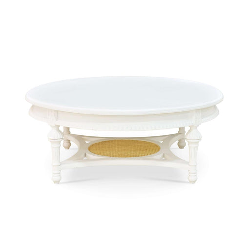 Bramble - Louis Coffee Table in Architectural White in Rattan Natural - 25920HRW-RNAT--LDT - GreatFurnitureDeal