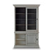 Bramble - Hudson 88" Bookcase w- 2 Sliding Doors - BR-25976FOR-BRS--LDT - GreatFurnitureDeal