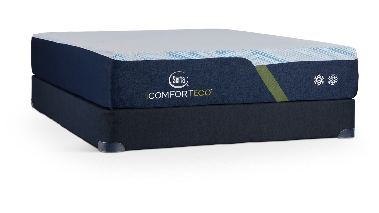 Serta Mattress - iComfortECO Smooth Hybrid Cal King Mattress Set - S20GL Plush - CAL KING-MATTRESS-SET