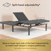 Serta Mattress - Baselogic® Gold Split Head Cal King Adjustable Base - BASELOGIC-SPLIT HEAD CAL KING - GreatFurnitureDeal