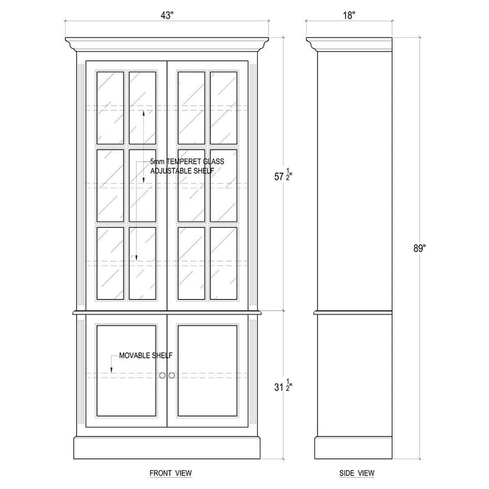 Bramble - Walton Display Cabinet - BR-26057