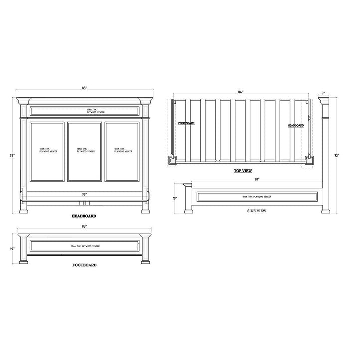 Bramble - Empire King Bed - BR-26094