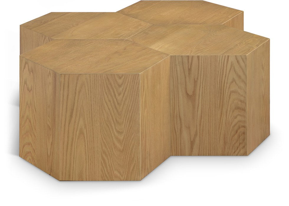Meridian Furniture - Eternal Natural Oak Wood 4pc. Coffee Table - 261-CT-4PC - GreatFurnitureDeal