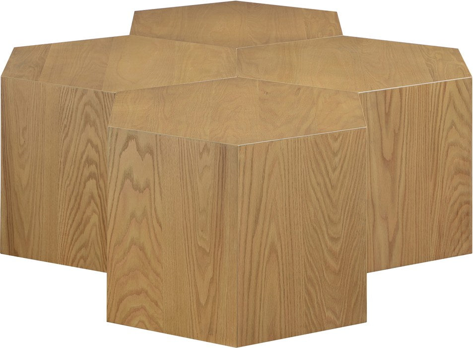 Meridian Furniture - Eternal Natural Oak Wood 4pc. Coffee Table - 261-CT-4PC - GreatFurnitureDeal