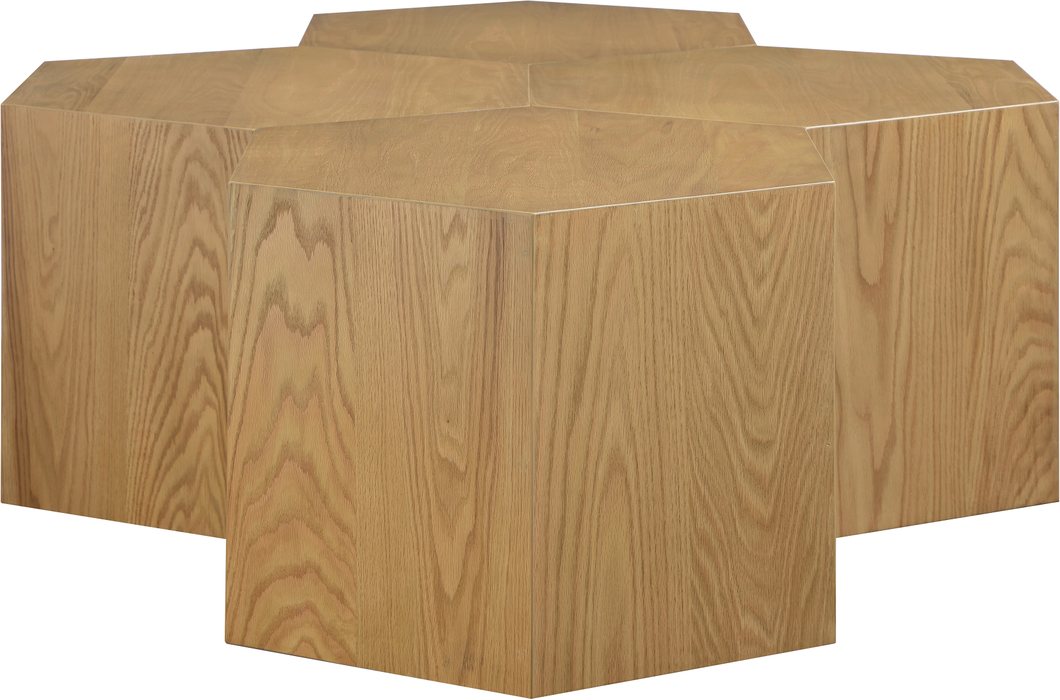 Meridian Furniture - Eternal Natural Oak Wood 4pc. Coffee Table - 261-CT-4PC - GreatFurnitureDeal