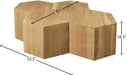 Meridian Furniture - Eternal Natural Oak Wood 4pc. Coffee Table - 261-CT-4PC - GreatFurnitureDeal