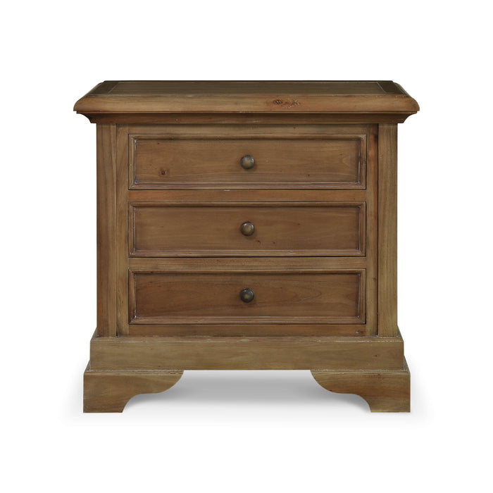 Bramble - Huntley 3 Drawer Nightstand in Straw Wash - 26145STW----- - GreatFurnitureDeal