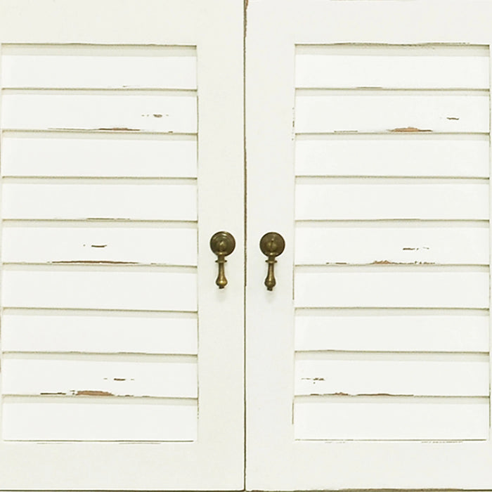 Bramble - Shutter Double Vanity w/ Sink & Marble Top - BR-26223 - GreatFurnitureDeal