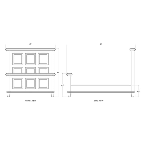 Bramble - Huntley Bed Queen - BR-26258 - GreatFurnitureDeal