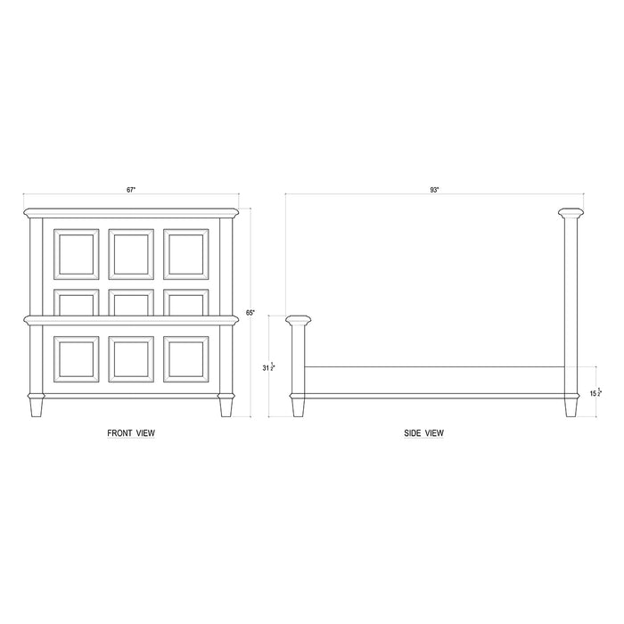 Bramble - Huntley Bed Queen - BR-26258 - GreatFurnitureDeal