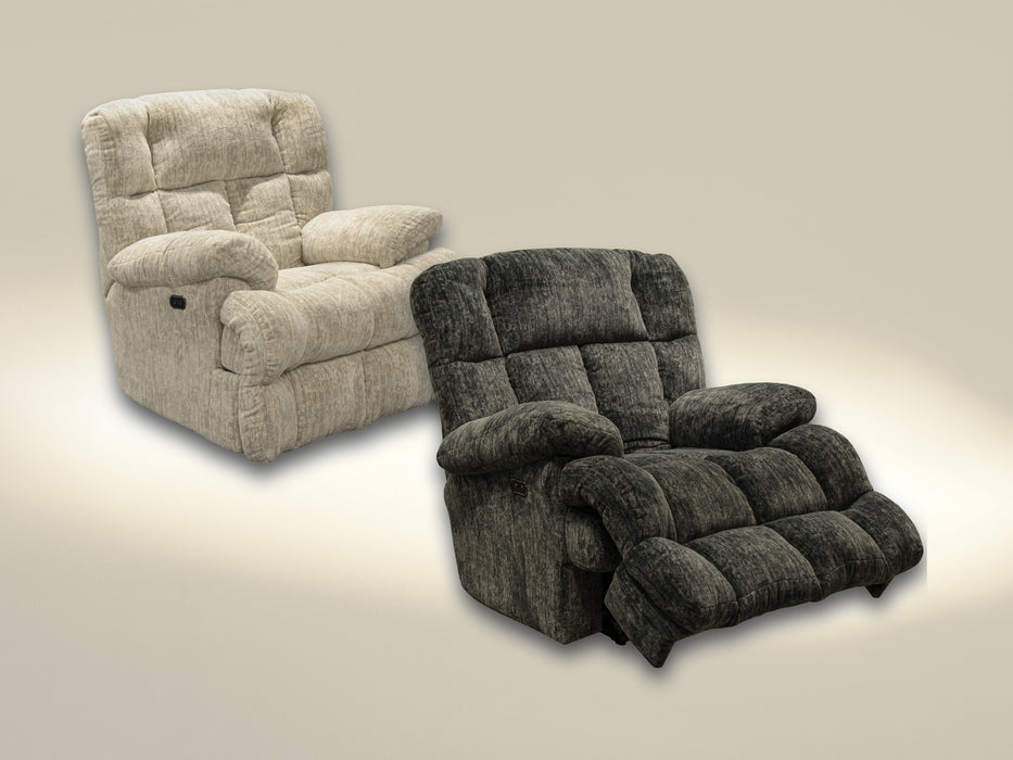 Catnapper - Cirrus Chaise Rocker Recliner in Charcoal - 2630-2-CHARCOAL