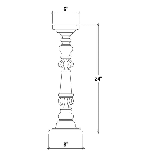 Bramble - English Candlestick Small - BR-26325 - GreatFurnitureDeal