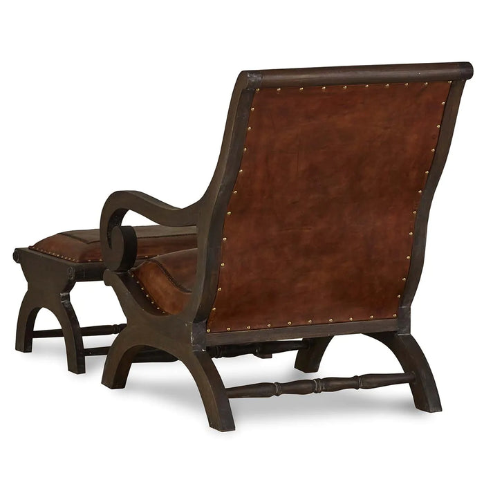 Bramble - Lazy Chair w- Footstool Set - BR-26368CCA FBDL - GreatFurnitureDeal
