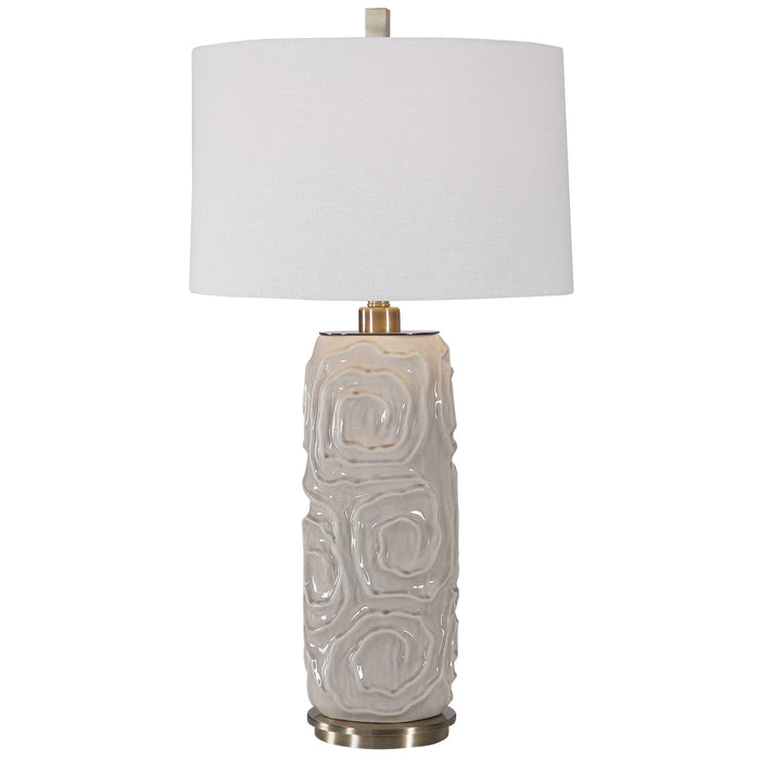 Uttermost - Zade Warm Gray Table Lamp - 26379-1 - GreatFurnitureDeal