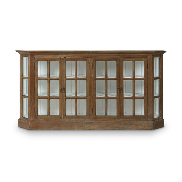 Bramble - Cape Cod Narrow Media Console in Straw Wash w/ Architectural White Interior - 26398STW-HRW--LDT