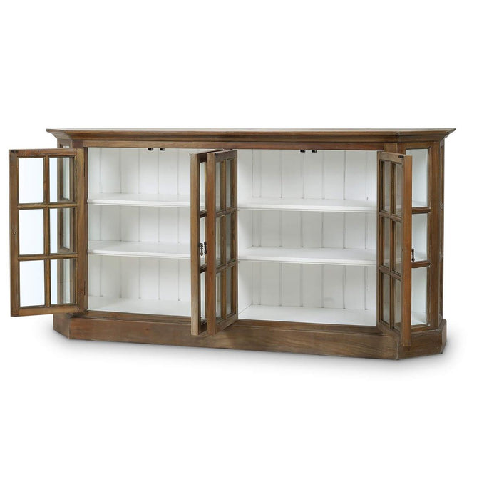 Bramble - Cape Cod Narrow Media Console in Straw Wash w/ Architectural White Interior - 26398STW-HRW--LDT