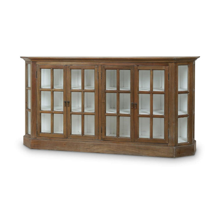 Bramble - Cape Cod Narrow Media Console in Straw Wash w/ Architectural White Interior - 26398STW-HRW--LDT