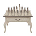 Bramble - Gentleman's Chess Table 2 Drawer w- Chess Set - BR-26491ANCBRS - GreatFurnitureDeal