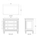 Bramble - Hayward 3 Drawer Dresser Small in Architectural White - 26494HRW----LDT - GreatFurnitureDeal