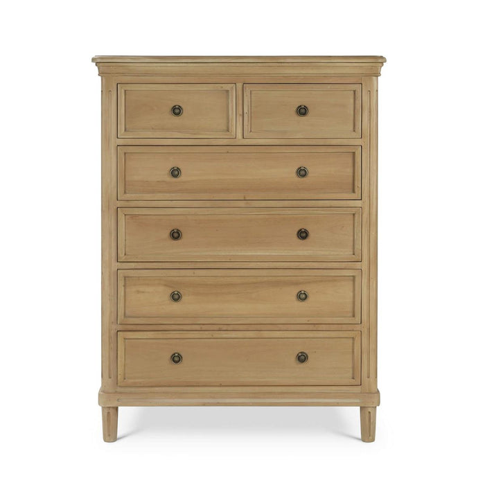 Bramble - Hayward 6 Drawer Tall Boy in Fruitwood - 26497FRW-----