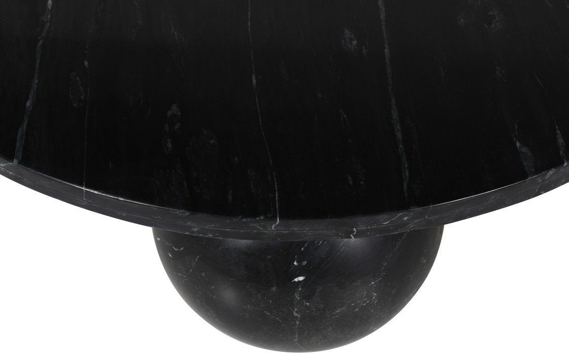 Meridian Furniture - Spherical Black Genuine Marble Coffee Table (4 Boxes) - 264Black-CT - GreatFurnitureDeal