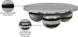 Meridian Furniture - Spherical Panda Genuine Marble Coffee Table (4 Boxes) - 264Panda-CT - GreatFurnitureDeal