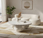 Meridian Furniture - Spherical White Genuine Marble Coffee Table (4 Boxes) - 264White-CT - GreatFurnitureDeal