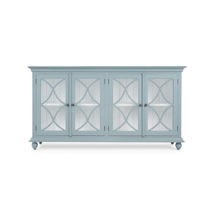 Bramble - Hamilton 4 Door Buffet in Frosted Blue w/ True White Interior and no distressing - 26555FRB-TRW--NDT
