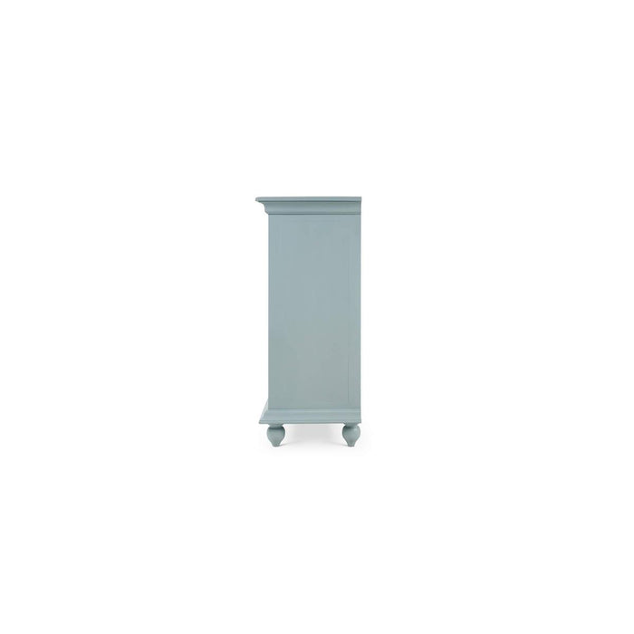 Bramble - Hamilton 4 Door Buffet in Frosted Blue w/ True White Interior and no distressing - 26555FRB-TRW--NDT