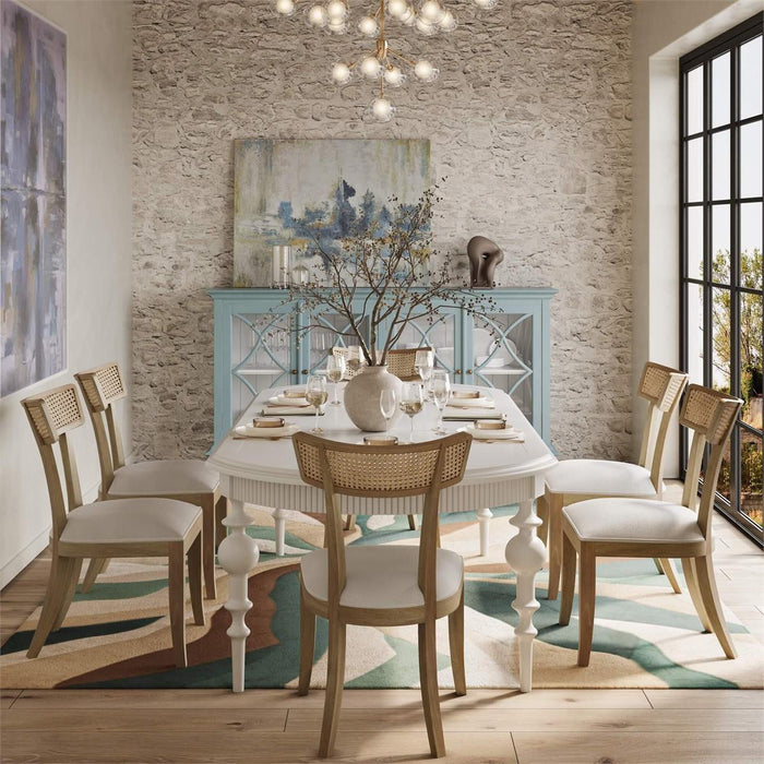 Bramble - Hamilton 4 Door Buffet in Frosted Blue w/ True White Interior and no distressing - 26555FRB-TRW--NDT
