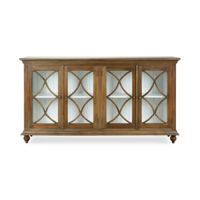 Bramble - Hamilton 4 Door Buffet in Straw Wash w/ Architectural White Interior - 26555STW-HRW--LDT