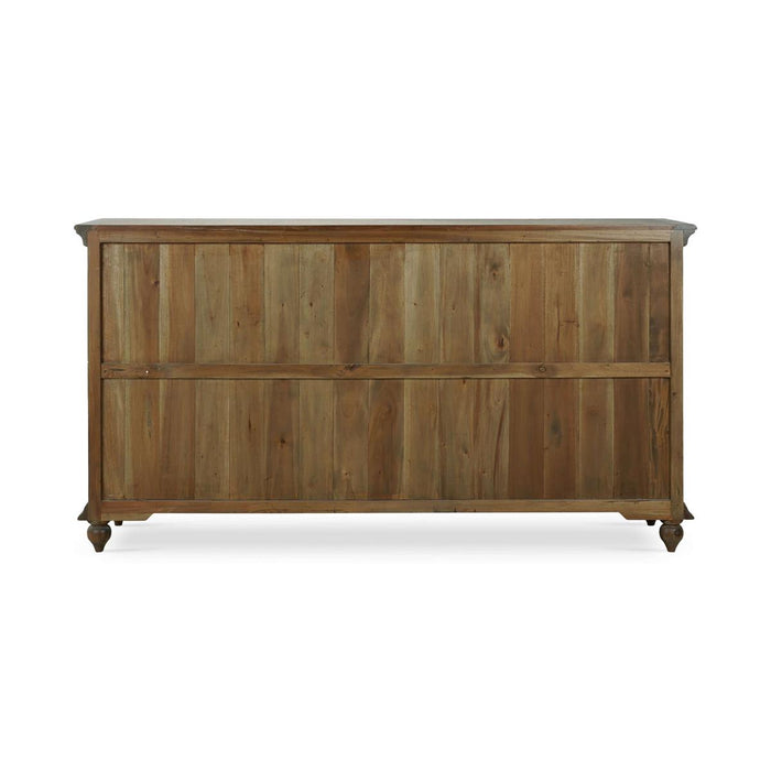 Bramble - Hamilton 4 Door Buffet in Straw Wash w/ Architectural White Interior - 26555STW-HRW--LDT