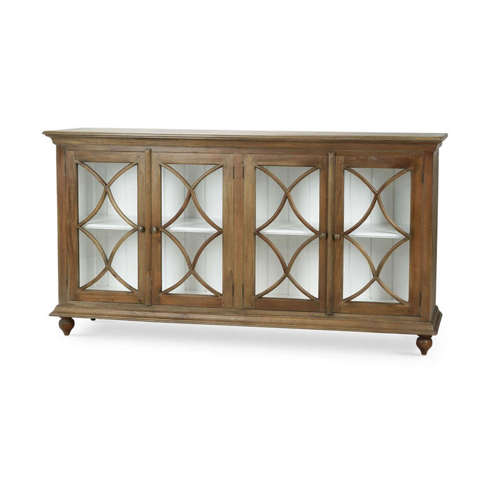Bramble - Hamilton 4 Door Buffet in Straw Wash w/ Architectural White Interior - 26555STW-HRW--LDT