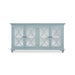 Bramble - Hamilton 4 Door Buffet in Frosted Blue w/ True White Interior and no distressing - 26555FRB-TRW--NDT - GreatFurnitureDeal