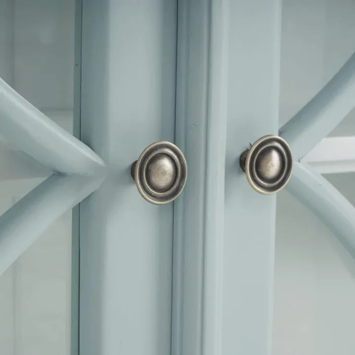 Bramble - Hamilton 4 Door Buffet in Frosted Blue w/ True White Interior and no distressing - 26555FRB-TRW--NDT - GreatFurnitureDeal