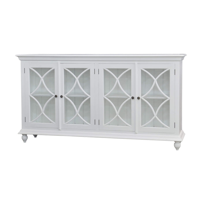 Bramble - Hamilton 4 Door Buffet in True White - US-WS-26555TRW----- - GreatFurnitureDeal