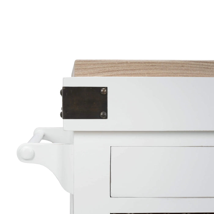 Bramble - Sonoma Island w/ Rattan Baskets - 26589HRWRAWRNAT--LDT - GreatFurnitureDeal