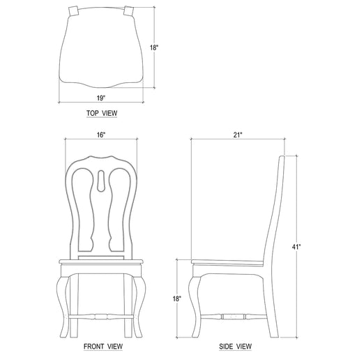 Bramble - New England Dining Chair - US-WS-26631STW----- - GreatFurnitureDeal