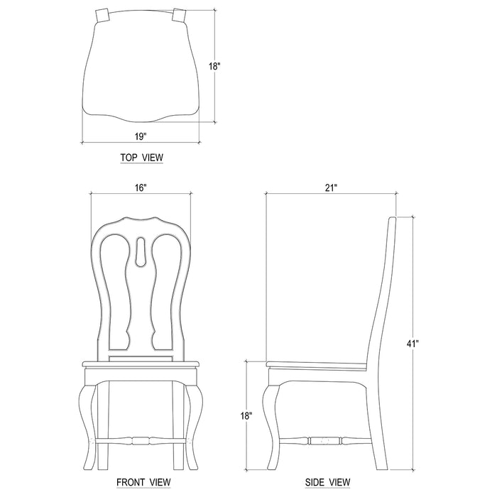 Bramble - New England Dining Chair - US-WS-26631STW----- - GreatFurnitureDeal