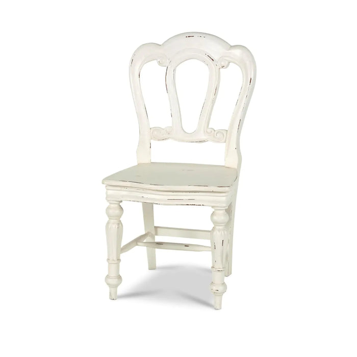 Bramble - Napoleon Counter Stool w- Back Carving - 26712WHD - GreatFurnitureDeal