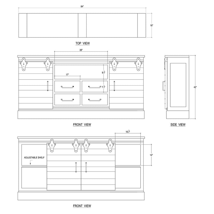 Bramble - Sonoma Media Console - 26743 STW - GreatFurnitureDeal