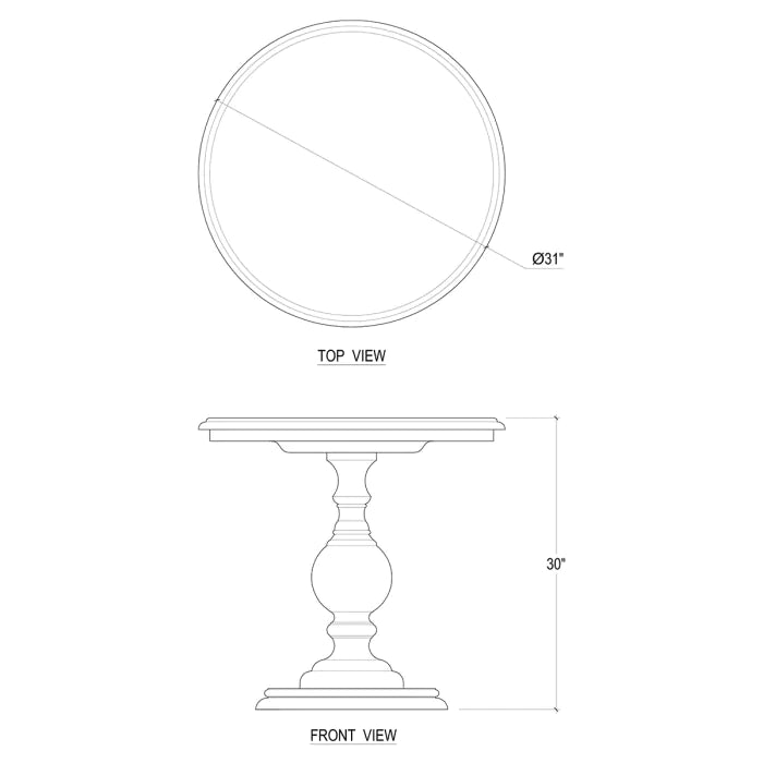 Bramble - Gloucester Lamp Table - 26769HRW----LDT - GreatFurnitureDeal