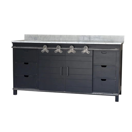 Bramble - Sonoma Double Vanity w/ Sink & Marble Top - US-WS-26792BBA----- - GreatFurnitureDeal