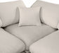 Meridian Furniture - Comfy 157" Linen Textured Fabric Upholstered 7 Piece Modular Sectional - 187Beige-Sec7C - GreatFurnitureDeal