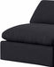 Meridian Furniture - Comfy 157" Linen Textured Fabric Upholstered 7 Piece Modular Sectional - 187Black-Sec7C - GreatFurnitureDeal