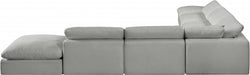 Meridian Furniture - Comfy 157" Linen Textured Fabric Upholstered 7 Piece Modular Sectional - 187Grey-Sec7C - GreatFurnitureDeal