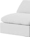 Meridian Furniture - Comfy 157" Linen Textured Fabric Upholstered 7 Piece Modular Sectional - 187White-Sec7C - GreatFurnitureDeal