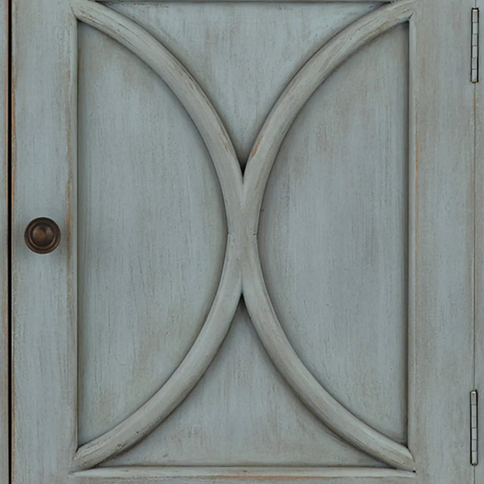 Bramble - Hamilton Display Cabinet Narrow w/ 1 LED - BR-66901 - GreatFurnitureDeal