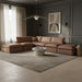 Meridian Furniture - Comfy 157" Vegan Leather Upholstered 6 Piece Modular Sectional - 188Brown-Sec6E - GreatFurnitureDeal